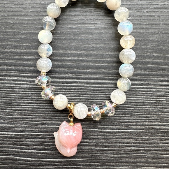 Labradorite + Agate Bracelet - Picture 1 of 3